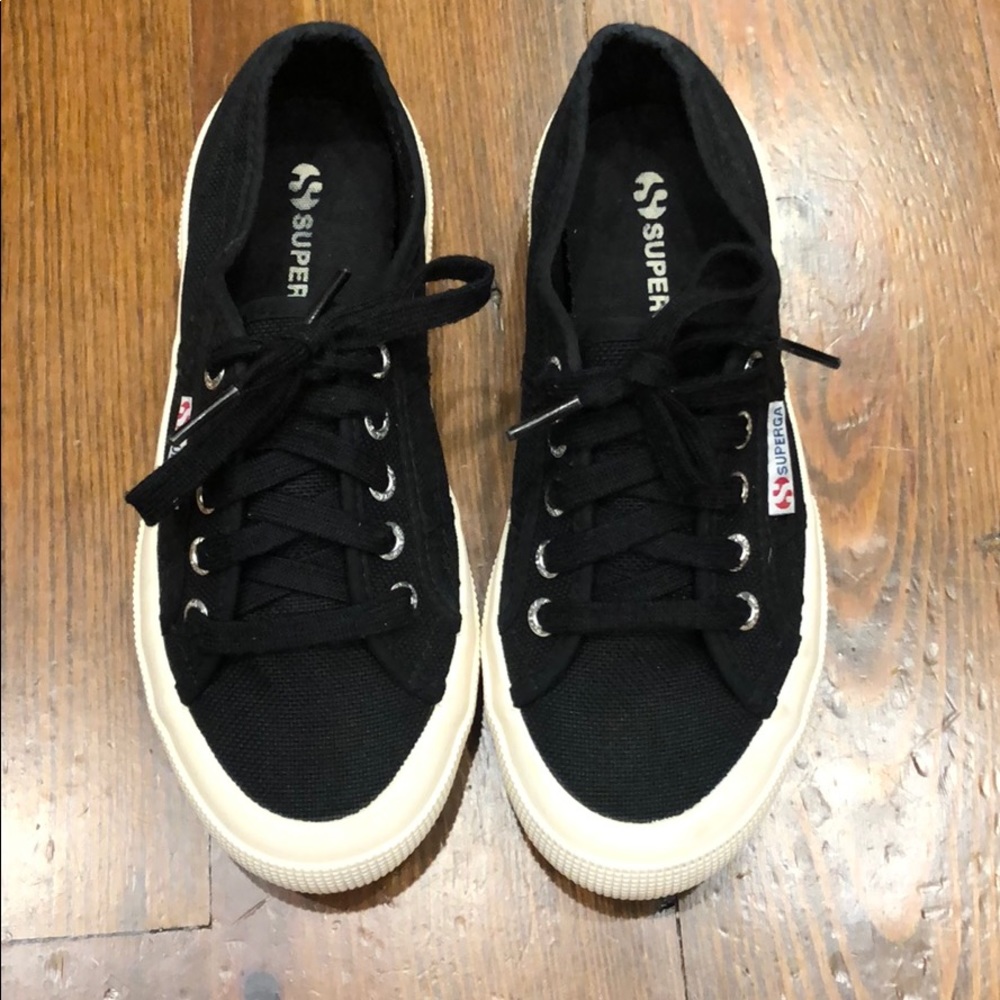 Superga black sneakers
